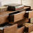Rounded Groove Handle Buffet Table-1316281411