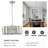 4-chrome round dimmable crystal chandelier