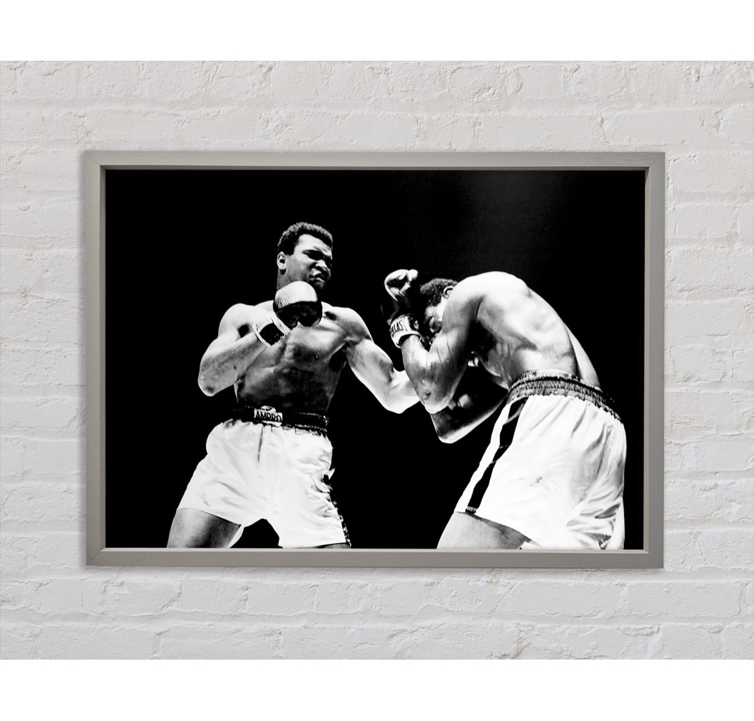 Muhammad Ali Fist Of Power - Einzelner Bilderrahmen Kunstdrucke auf Leinwand