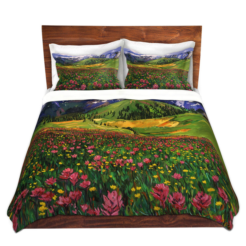 Ensemble de housse de couette en microfibre DiaNoche par David Lloyd Glover - Wildflowers
