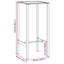 Square Outdoor Bistro Table , 50cm cm W 50cm cm D