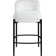 Brixen Upholstered Counter Stool with Metal Frame
