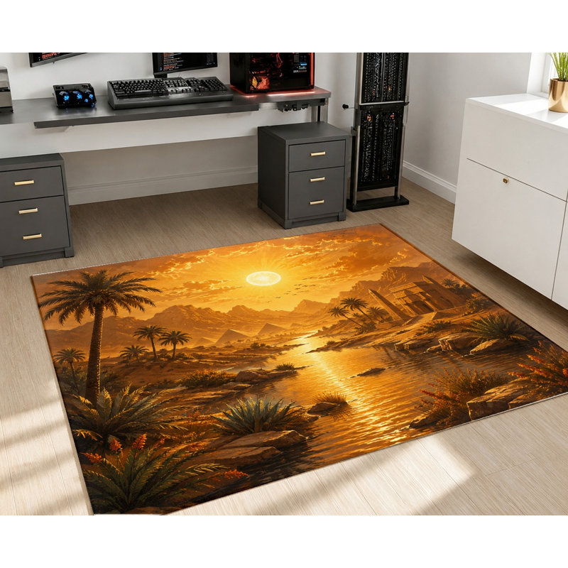 Tapis désert Desert Sunset, Rectangle 5 pi 3 po x 3 pi 3 po (160 x 100 cm)