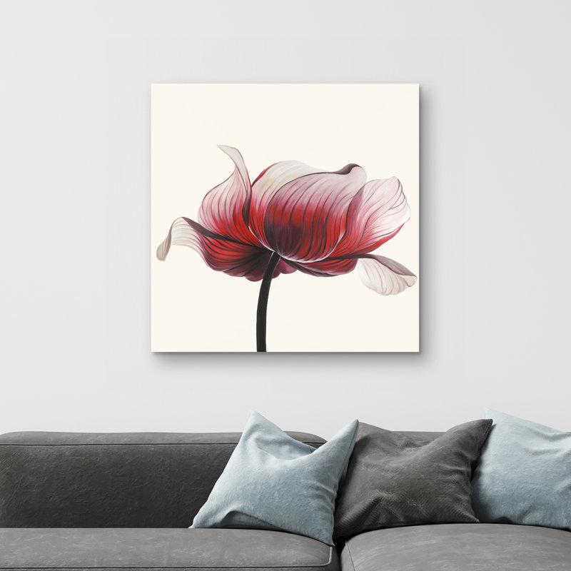 Anemone flower - 32"x32" art on canvas
