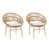 Coussin beige / structure en teck est en rupture de stock