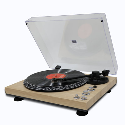 Tourne-disque à courroie CrosAudio Vintage avec sortie Bluetooth et cartouche AT-3600L