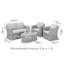 Aajiv 2 Seat Rattan Sofa Set