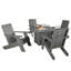 Chaise Adirondack en plastique avec table Kariselle-1544295769