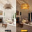 8-Light Hand-Woven Hemp Rope Large Chandelier-457103796