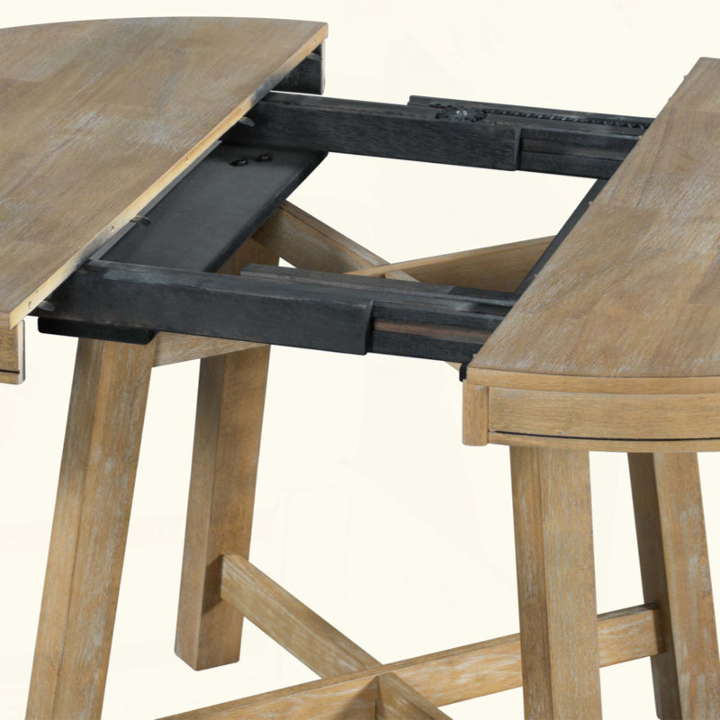 Ensemble de table de salle à manger 5 pièces Farmhouse, Bois naturel délavé