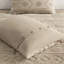 3 édredon en chenille brun clair pour très grand / très grand lit, aspect design, détails à l'épreuve,
