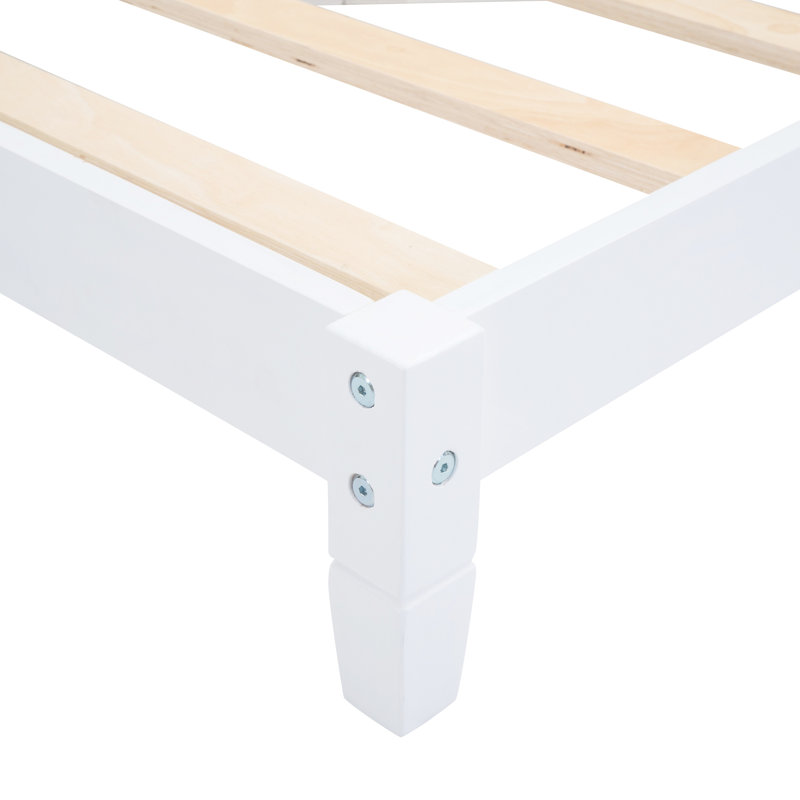 Lit de jour double en bois massif - Élégance moderne Mid-Century pour une utilisation à long terme dans le salon, Gris