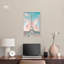 Art mural papillon rose sur toile, Tour Eiffel-107431879-107431880