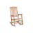 All-Season Outdoor Rocking Chair, Sturdy HIPS Material With 304 Stainless Steel Accessories, Teak Color-1223345095
