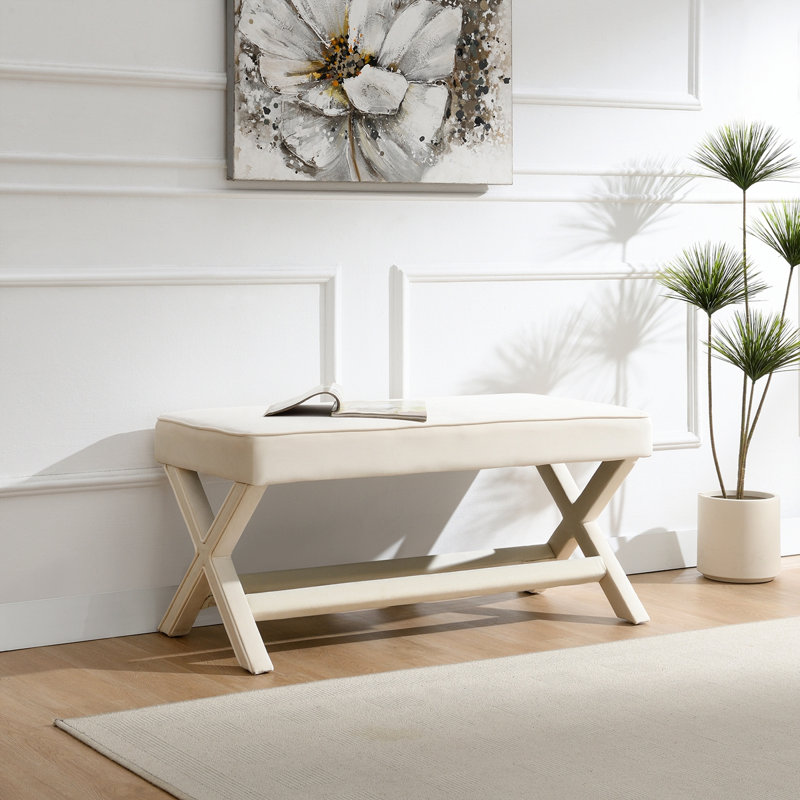 Banc style campagne moderne, Beige