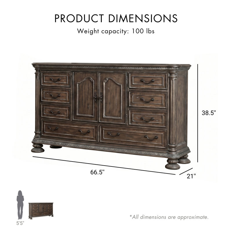 Jadaya 8 Drawer Dresser