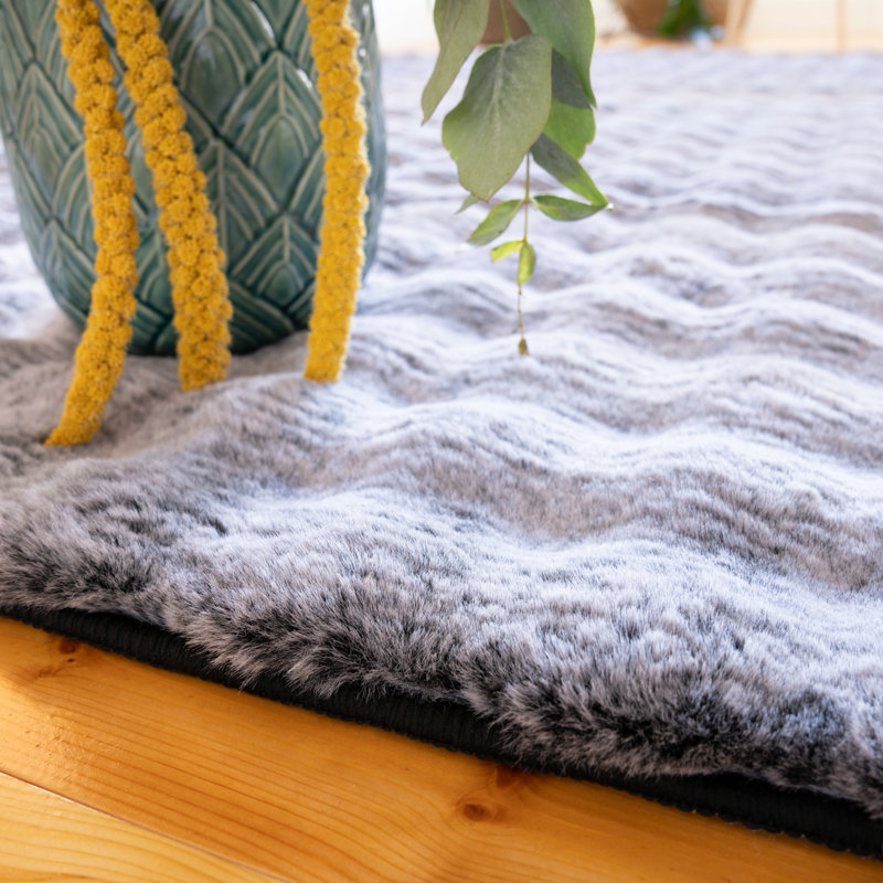 Montaz Uni Hand Tufted Area Rug, Anthracite, Rectangular 160 x 230cm