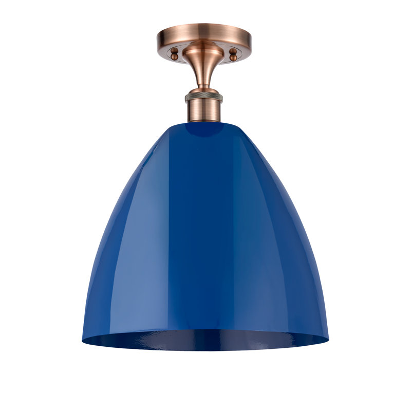 Semi encastrement, Bleu, Cuivre antique
