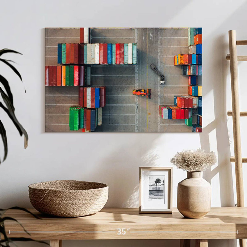 Mehar Freight Yard II, 16" H x 24" W