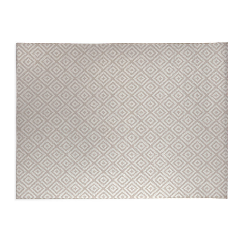 Tapis de cuisine léger antidérapant Ikat Grunge, Taupe, Rectangulaire 2 pi x 3 pi, Ikat Grunge