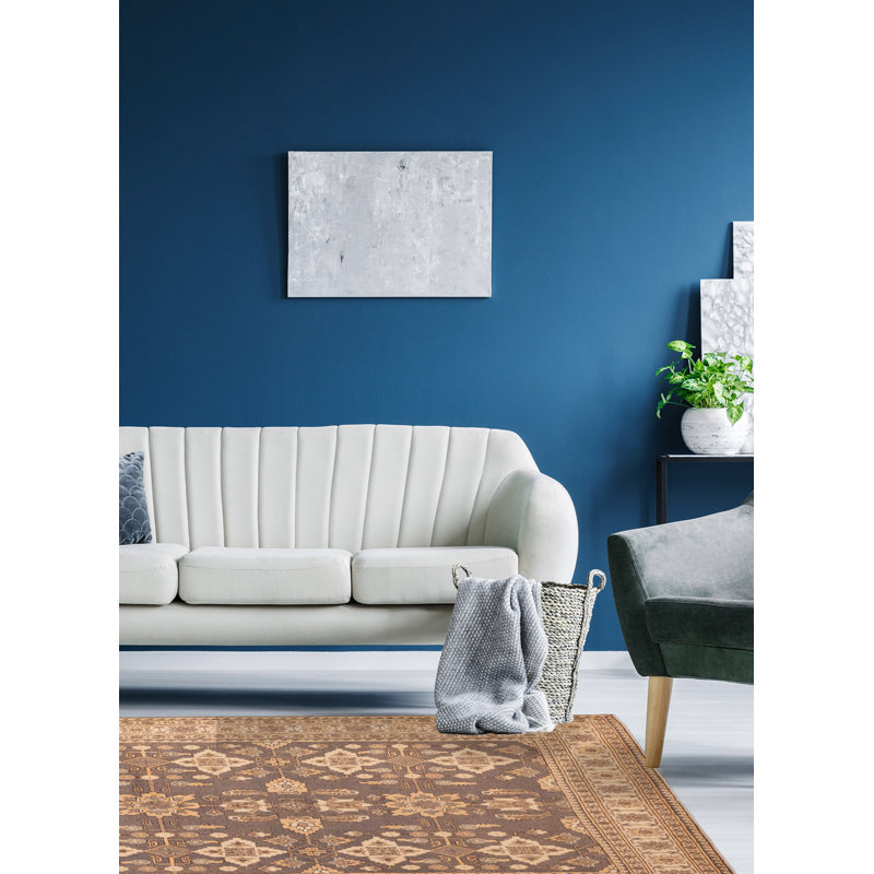 Tapis gris 6 pi 10 po x 9 pi 4 po Finest Kargahi