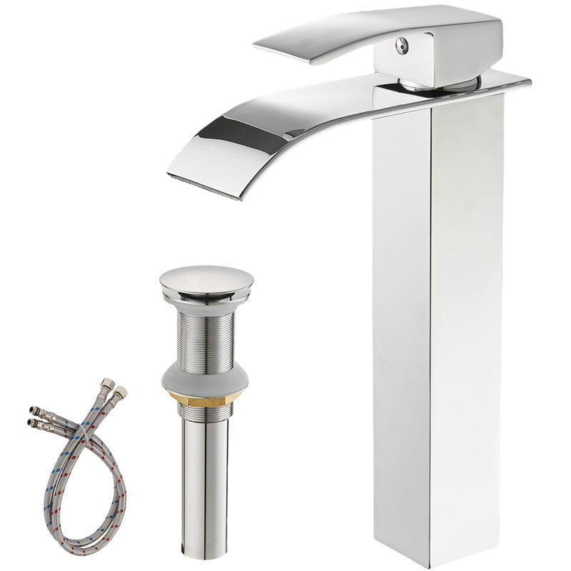 Vessel Sink Faucet Single-handle Bathroom Faucet with Drain Assembly, Chrome