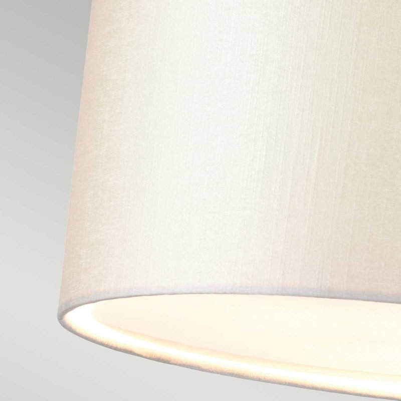 Ausie Fabric Flush Mount, Polished Chrome, 54cm H x 82cm W x 82cm D