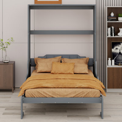 Lit escamotable mural Murphy avec coussin pour plus de confort