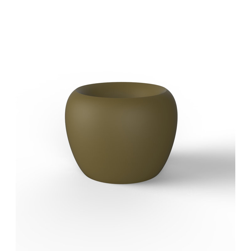 Blow Resin Pot Planter, Ice, 29.5" H x 39.25" W x 39.25" D