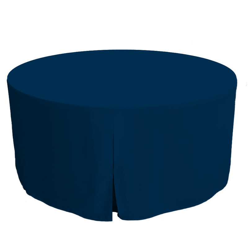 Tablevogue Round Table Cover, 60" L x 60" W, Sapphire