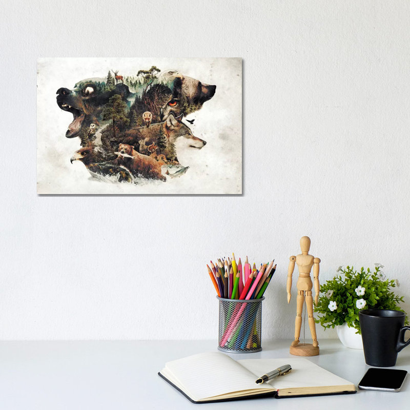 Predators And Prey by Barrett Biggers - Wrapped Canvas Print, 20.32 cm H x 30.48 cm W