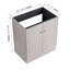 Meuble-lavabo autoportant 30 po avec armoire en contreplaqué de couleur kaki