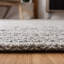 Tapis gris / beige en laine et viscose de qualité supérieure fabriqué à la main | Gris / beige-852543329