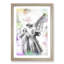 Angel Statue In Abstract - Single Picture Frame Painting-55544692-55544693