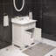 Meuble-lavabo de comptoir en marbre blanc Carrara 30 po avec robinet Derby-118558691-29273791