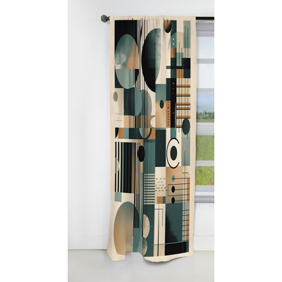 Eneas - Minimalism Abstract Blackout Curtain - 1 Panels