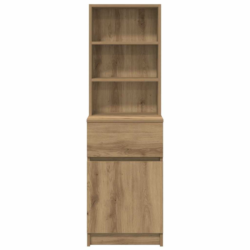 Bedside Cabinet 39X35x125 Cm Engineered Wood, Artisan Oak