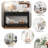Modern Console Table With Striped Design, 2 Drawers And 2-tier Design-1410201999