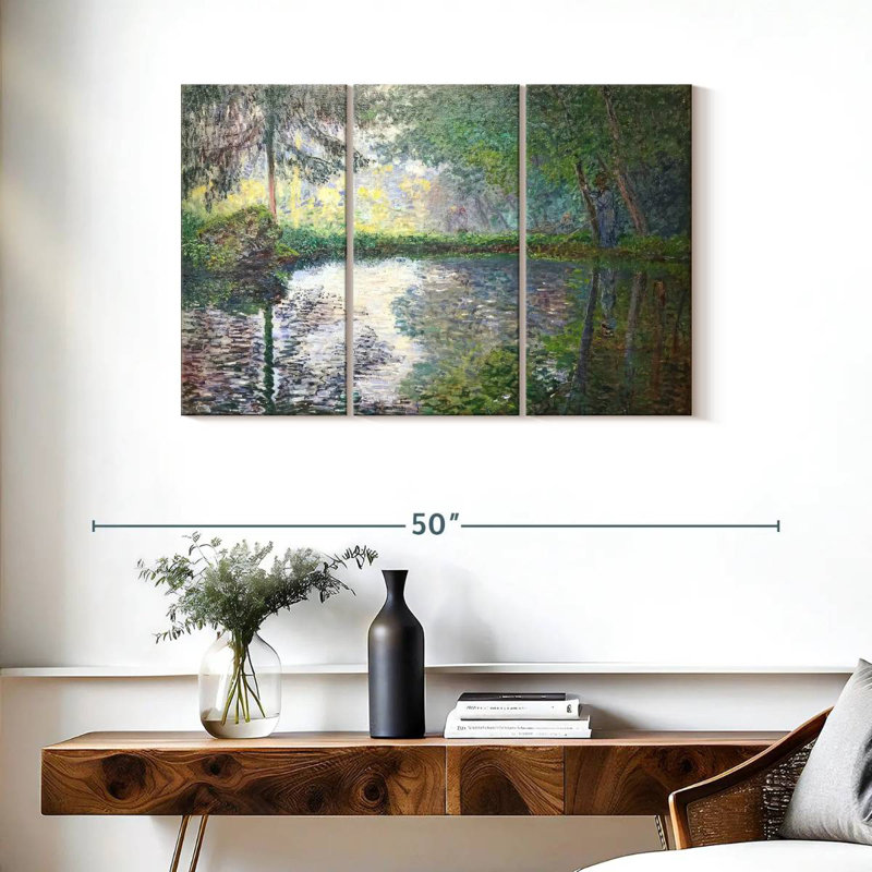 Alvord The Lake At Montgeron, 24" H x 38" W
