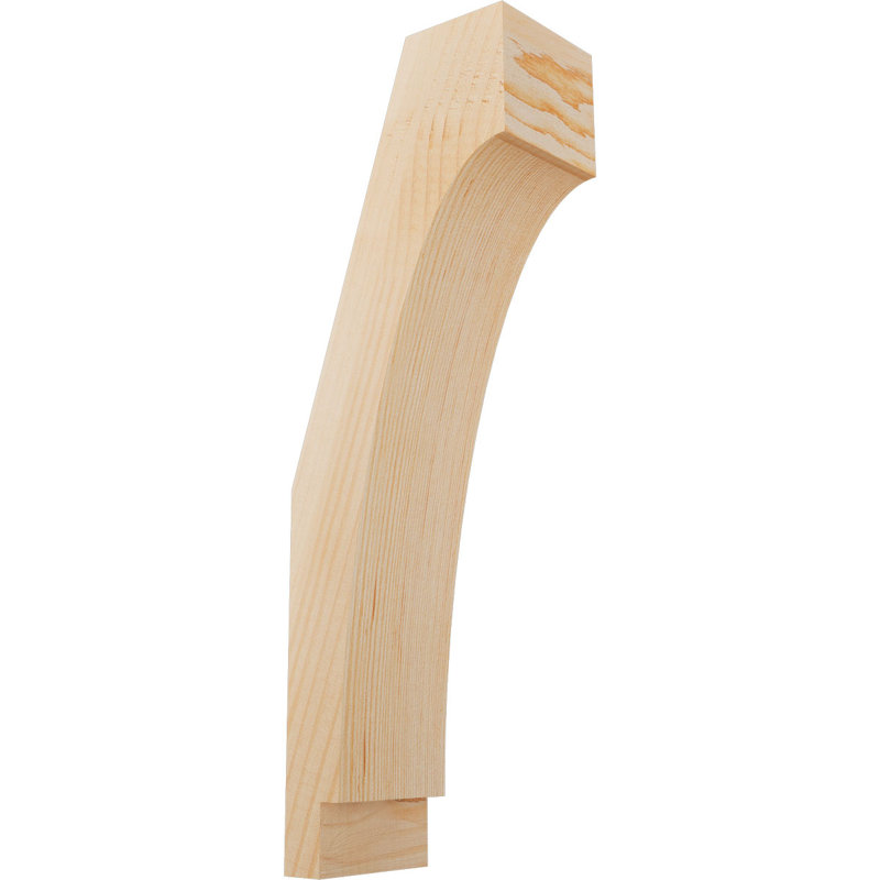 Attelle impériale du genou, Sapin de Douglas, Lisse, H 18 po x l 3,5 po x P 6 po