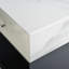 Arguelles Modern 3-Door Sideboard With White Marble-Effect Tempered Glass And Black Open Shelving