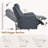 38'' Dual Motor Power Recliner Chair with Adjustable Headrest and Wall Hugger Design-127420084