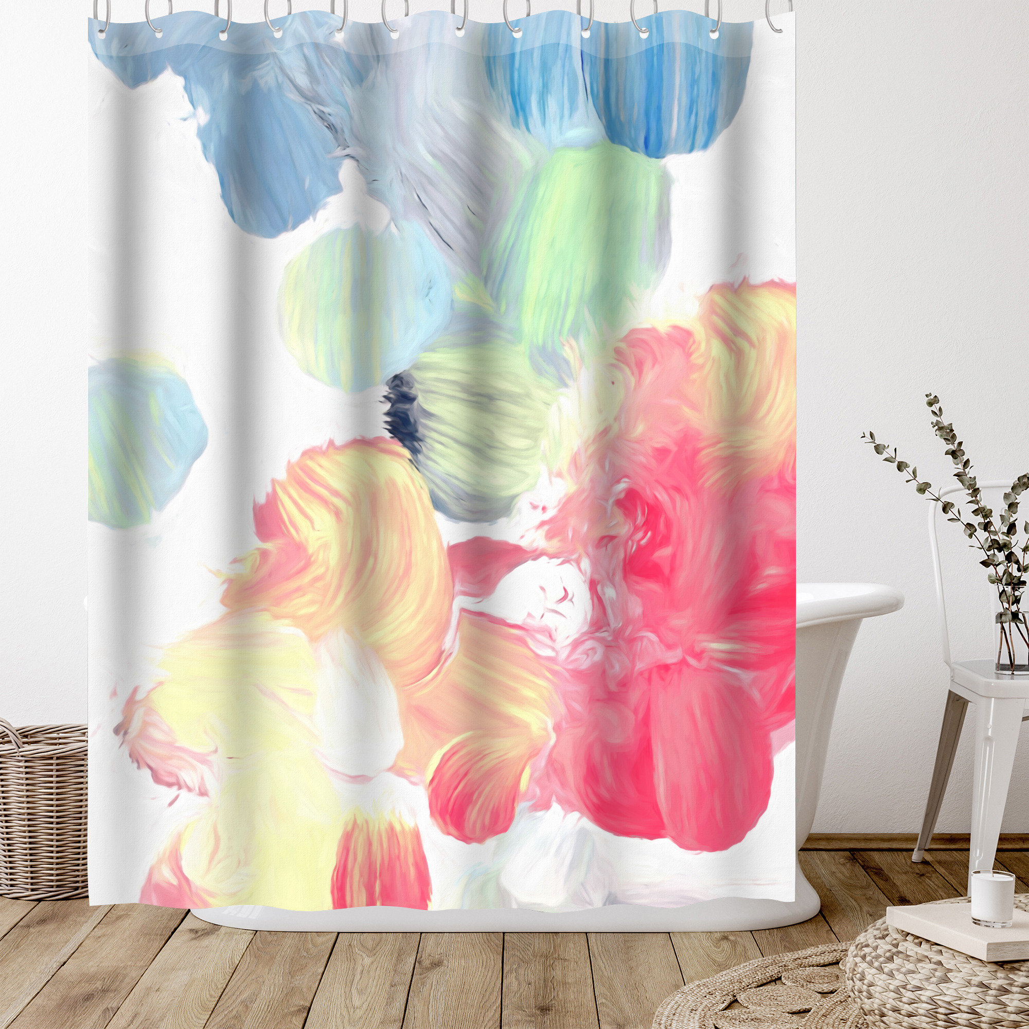 Pastel sale shower curtain