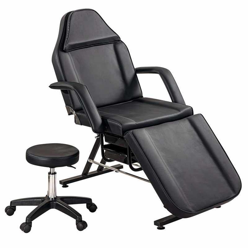 Mahvish Faux Leather Massage Chair with Ottoman