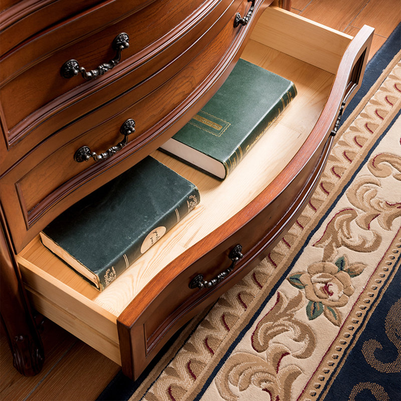 Armoire d'appoint en bois manufacturé brun massif