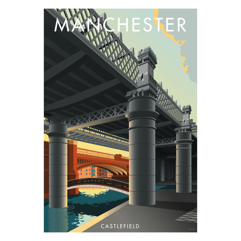 Manchester 3 by Stephen Millership - Print, 40cm H x 30cm W x 1cm D, No Frame