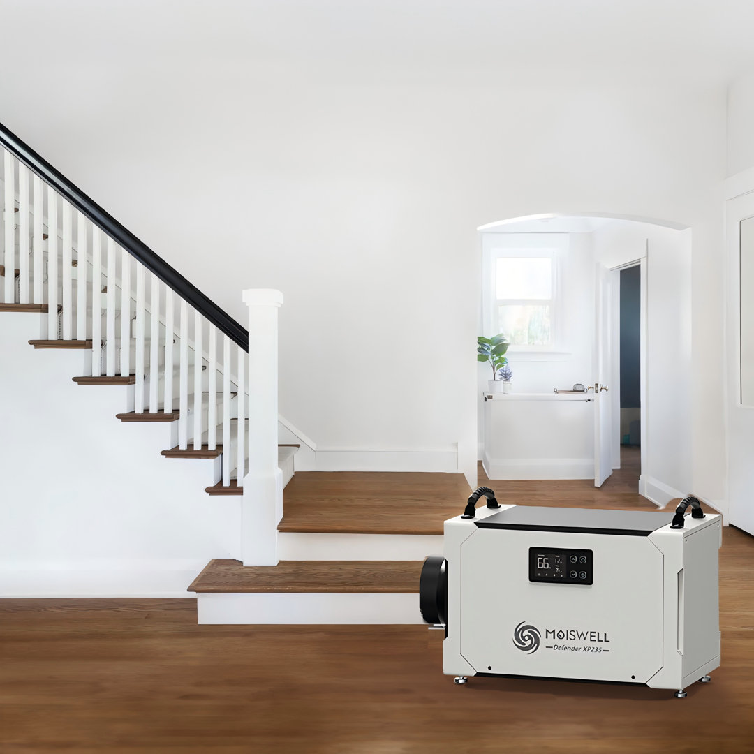 235 Pint Commercial Dehumidifier With Pump and Continuous Drain for Industrial Water Damage in Basements up to 8,000 sq. ft. MOISWELL