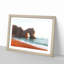 Durdle Door Cliffs at Sunset - Picture Frame Painting Print-55545694-55545693