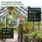 36X10 FT Walk-In Polycarbonate Greenhouse With Aluminum Frame, Lockable Door & Ventilation Window, Green House For Outdoors-128779086