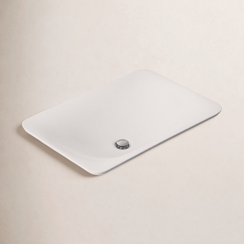 Carillon® Ceramic Rectangular Drop-in Bathroom Sink, White